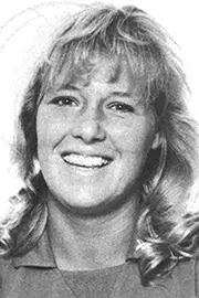 katie weismiller 1986 volleyball headshot