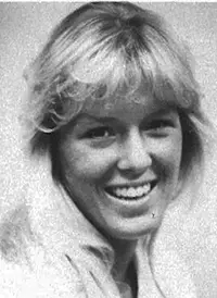 katie weismiller 1985 women's volleyball headshot