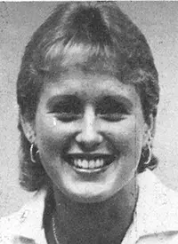 shari parks 1985 women's volleyball headshot
