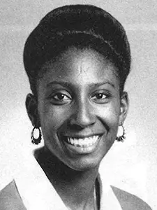 yvette wingate 1990 volleyball headshot