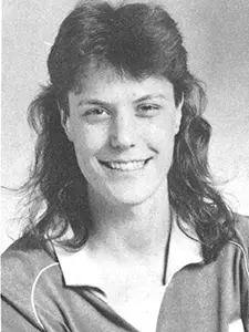 courtney farrell 1989 volleyball headshot