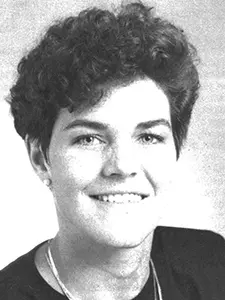 head coach cathy george 1989 volleyball headshot