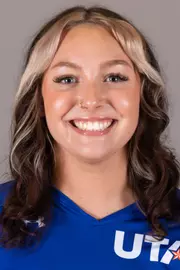 UTA volleyball #15 Kortney Puckett photographed in Arlington, Texas on April 14, 2023. (Photo by/Sharon Ellman)
