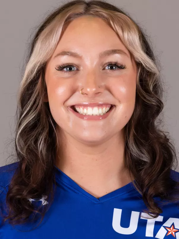 UTA volleyball #15 Kortney Puckett photographed in Arlington, Texas on April 14, 2023. (Photo by/Sharon Ellman)