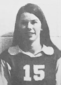 kathy gunter 1974 volleyball headshot