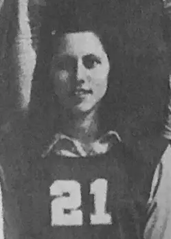 judy bigon 1974 volleyball headshot