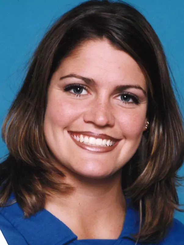 rhonda rust 1998 volleyball headshot
