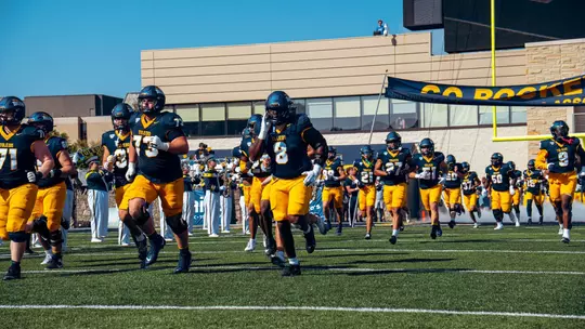 Team entrance vs Akron