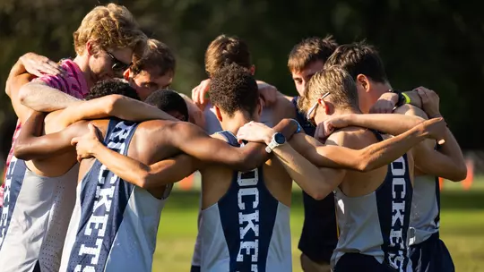 Men's Cross Country Huddle