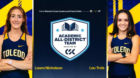 Lou Trois and Laura Nicholson CSC Academic All-District