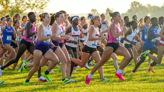 Karina James running at McNichols Invitational