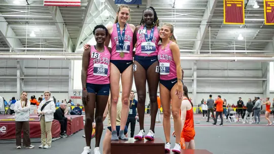 3000m Podium Photo - 2026 MAC Indoor TF Champs