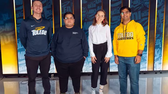 Henry Davidson with 3 data science interns