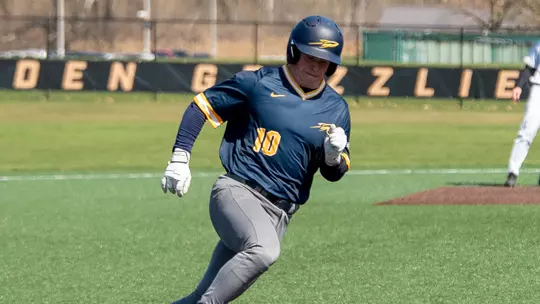 Toledo catcher Carson McCaleb rounds third base at Oakland on April 7, 2026.