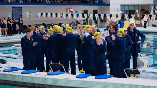 Swim Team Huddle