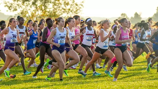 Rocket women running at John McNichols Invitational
