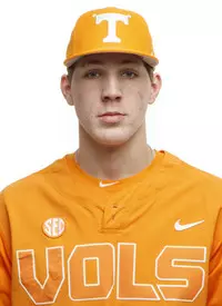 KNOXVILLE, TN - JANUARY 19, 2018 - Pitcher Garrett Crochet #34 of the Tennessee Volunteers headshot during 2017-18 photo day in Knoxville, TN. Photo By Kyle Zedaker/Tennessee Athletics