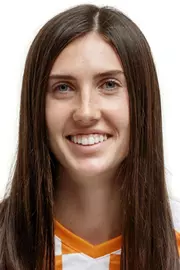 KNOXVILLE, TN - JULY 30, 2018 - Midfielder/Defender Rylie O'Keefe #4 of the Tennessee Volunteers headshot during Soccer Photo Day at Anderson Training Center in Knoxville, TN. Photo By