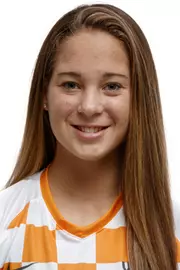 KNOXVILLE, TN - JULY 30, 2018 - Midfielder/Defender Rylie O'Keefe #4 of the Tennessee Volunteers headshot during Soccer Photo Day at Anderson Training Center in Knoxville, TN. Photo By