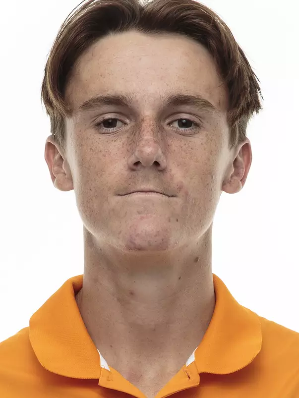 KNOXVILLE, TN - SEPTEMBER 03, 2018 - 9. Patrick Harper - Men's Tennis headshot taken in Knoxville, TN. Photo By Maury Neipris/Tennessee Athletics