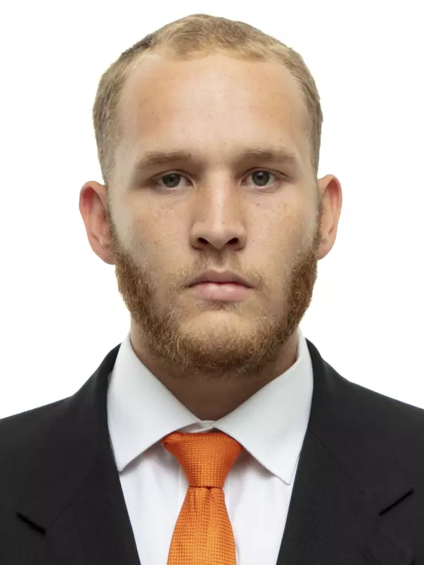 KNOXVILLE, TN - JUNE 11, 2019 - Place kicker #42 Brent Cimaglia of the Tennessee Volunteers headshot taken in Knoxville, TN. Photo By Andrew Ferguson/Tennessee Athletics