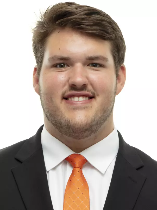 KNOXVILLE, TN - JUNE 11, 2019 - Offensive lineman Jackson Lampley #50 of the Tennessee Volunteers headshot taken in Knoxville, TN. Photo By Andrew Ferguson/Tennessee Athletics