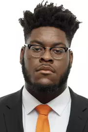 KNOXVILLE, TN - JUNE 13, 2019 - Offensive lineman Trey Smith #73 of the Tennessee Volunteers headshot taken in Knoxville, TN. Photo By Andrew Ferguson/Tennessee Athletics