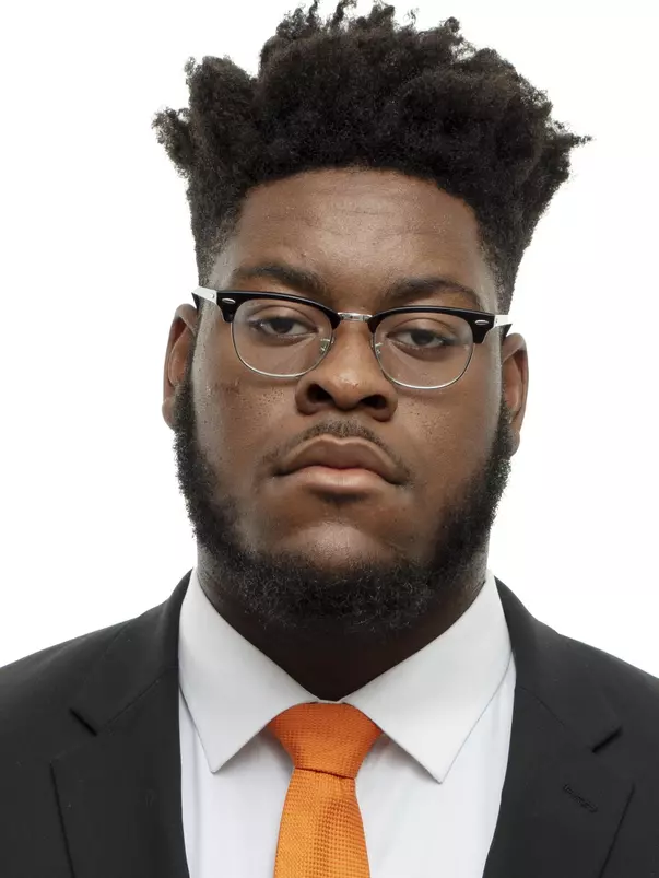 KNOXVILLE, TN - JUNE 13, 2019 - Offensive lineman Trey Smith #73 of the Tennessee Volunteers headshot taken in Knoxville, TN. Photo By Andrew Ferguson/Tennessee Athletics