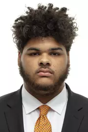 KNOXVILLE, TN - JUNE 11, 2019 - Offensive lineman Darnell Wright #72 of the Tennessee Volunteers headshot taken in Knoxville, TN. Photo By Andrew Ferguson/Tennessee Athletics