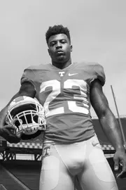 KNOXVILLE,TN - AUGUST 14, 2015 - defensive back Cameron Sutton #23 of the Tennessee Volunteers during the 2015 Preseason Media Day in Knoxville, TN. Photo By Craig Bisacre/Tennessee Athletics