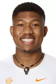 KNOXVILLE, TN - JANUARY 06, 2021 - Israel Adesina of the Tennessee Volunteers headshot taken in Knoxville, TN. Photo By Caleb Jones/Tennessee Athletics