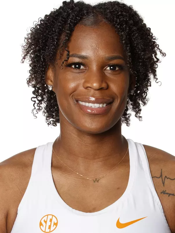 KNOXVILLE, TN - JANUARY 07, 2021 - Ayesha Champagnie of the Tennessee Volunteers headshot taken in Knoxville, TN. Photo By Caleb Jones/Tennessee Athletics