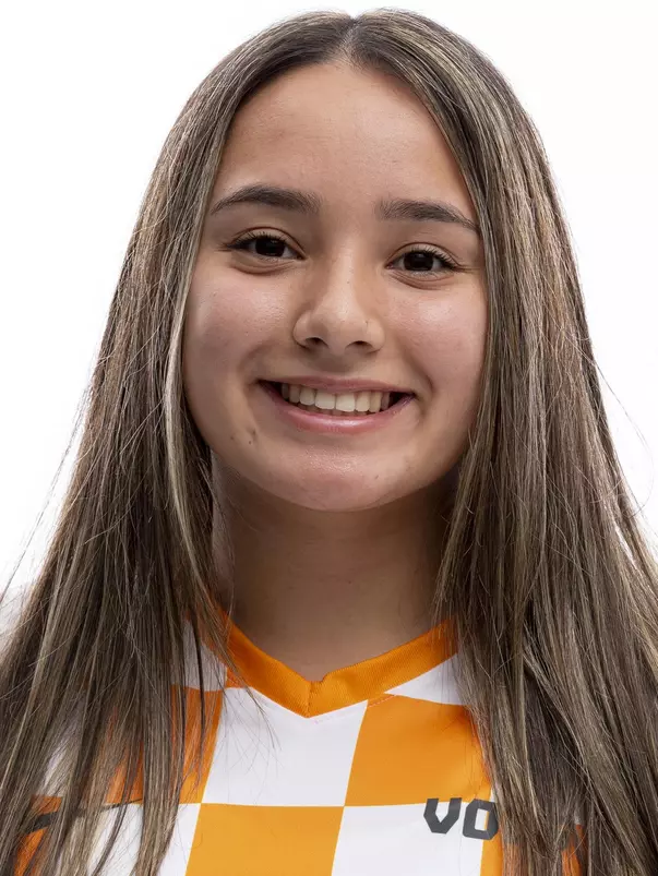 KNOXVILLE, TN - January 21, 2021 - Midfielder Caitlin Foley #28 of the Tennessee Volunteers headshot taken in Knoxville, TN. Photo By Andrew Ferguson/Tennessee Athletics