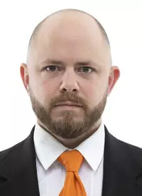 KNOXVILLE, TN - February 18, 2021 - Director of Scouting Brandon Lawson of the Tennessee Volunteers headshot taken in Knoxville, TN. Photo By Andrew Ferguson/Tennessee Athletics