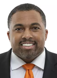 KNOXVILLE, TN - February 18, 2021 - Running Backs Coach Jerry Mack of the Tennessee Volunteers headshot taken in Knoxville, TN. Photo By Andrew Ferguson/Tennessee Athletics