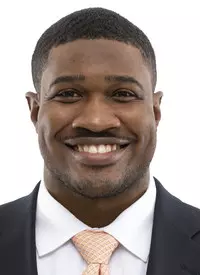 KNOXVILLE, TN - March 10, 2021 - Wide Receivers Coach Kodi Burns of the Tennessee Volunteers headshot taken in Knoxville, TN. Photo By Andrew Ferguson/Tennessee Athletics