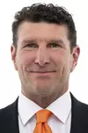 KNOXVILLE, TN - April 14, 2021 - Outside Linebackers/Special Teams Coordinator Coach Mike Ekeler of the Tennessee Volunteers headshot taken in Knoxville, TN. Photo By Andrew Ferguson/Tennessee Athletics