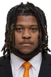 KNOXVILLE, TN - June 02, 2021 - Offensive lineman K'Rojhn Calbert #74 of the Tennessee Volunteers headshot taken in Knoxville, TN. Photo By Andrew Ferguson/Tennessee Athletics