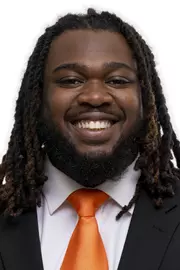 KNOXVILLE, TN - June 03, 2021 - Offensive lineman Kingston Harris #54 of the Tennessee Volunteers headshot taken in Knoxville, TN. Photo By Andrew Ferguson/Tennessee Athletics