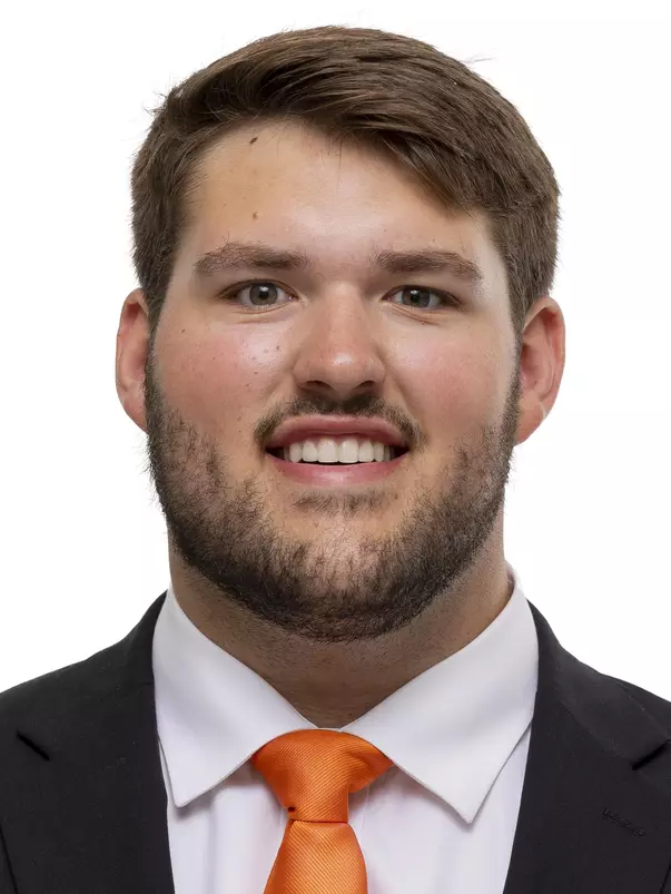KNOXVILLE, TN - June 03, 2021 - Offensive lineman Jackson Lampley #50 of the Tennessee Volunteers headshot taken in Knoxville, TN. Photo By Andrew Ferguson/Tennessee Athletics