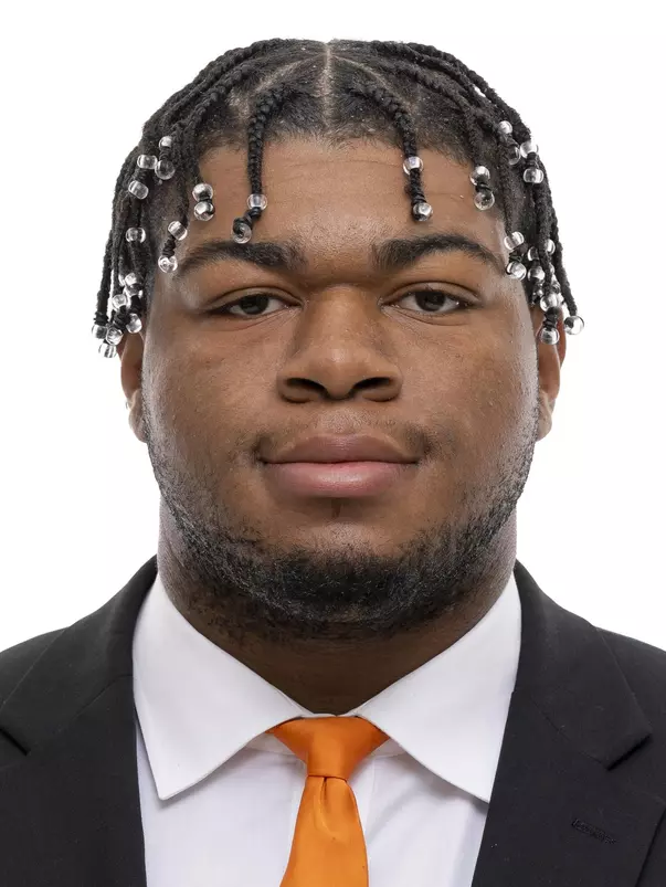 KNOXVILLE, TN - June 03, 2021 - Defensive lineman Omari Thomas #58 of the Tennessee Volunteers headshot taken in Knoxville, TN. Photo By Andrew Ferguson/Tennessee Athletics