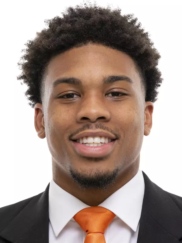 KNOXVILLE, TN - June 03, 2021 - Wide receiver Cedric Tillman #4 of the Tennessee Volunteers headshot taken in Knoxville, TN. Photo By Andrew Ferguson/Tennessee Athletics