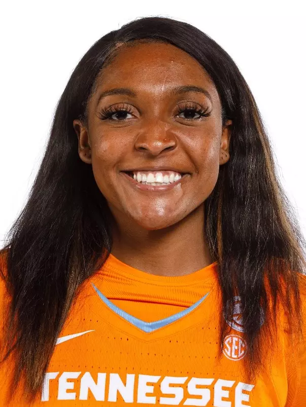KNOXVILLE, TN - September 14, 2022 - Forward Jasmine Franklin #14 of the Tennessee Lady Volunteers headshot taken at Thompson Boling Arena in Knoxville, TN. Photo By Kate Luffman/Tennessee Athletics