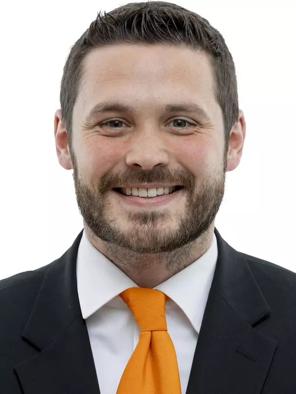 KNOXVILLE, TN - April 27, 2022 - Assistant Director of Football Operations Zach Cole of the Tennessee Volunteers headshot taken in Knoxville, TN. Photo By Andrew Ferguson/Tennessee Athletics