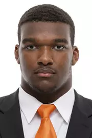 KNOXVILLE, TN - June 03, 2021 - Offensive lineman Jerome Carvin #75 of the Tennessee Volunteers headshot taken in Knoxville, TN. Photo By Andrew Ferguson/Tennessee Athletics