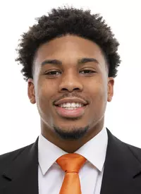 KNOXVILLE, TN - June 03, 2021 - Wide receiver Cedric Tillman #4 of the Tennessee Volunteers headshot taken in Knoxville, TN. Photo By Andrew Ferguson/Tennessee Athletics