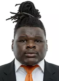 KNOXVILLE, TN - April 26, 2022 - Defensive lineman Elijah Simmons #51 of the Tennessee Volunteers headshot taken in Knoxville, TN. Photo By Andrew Ferguson/Tennessee Athletics