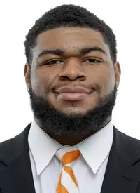 KNOXVILLE, TN - April 26, 2022 - Defensive lineman Omari Thomas #21 of the Tennessee Volunteers headshot taken in Knoxville, TN. Photo By Andrew Ferguson/Tennessee Athletics