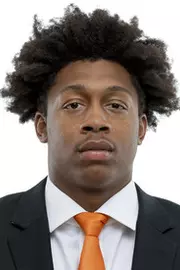 KNOXVILLE, TN - April 26, 2022 - Wide receiver Cameron Miller #82 of the Tennessee Volunteers headshot taken in Knoxville, TN. Photo By Andrew Ferguson/Tennessee Athletics