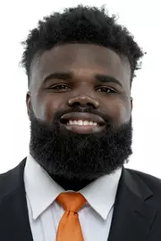 KNOXVILLE, TN - April 26, 2022 - Defensive lineman Maurese Smith #52 of the Tennessee Volunteers headshot taken in Knoxville, TN. Photo By Andrew Ferguson/Tennessee Athletics